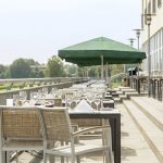 Hotellin Tesero ravintolan ulkoterassi