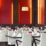 Ravintolan sisustus on tyylikäs