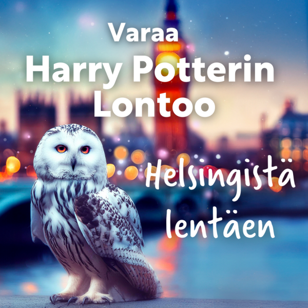 Harry Potterin Lontoo, matka Helsingistä lentäen