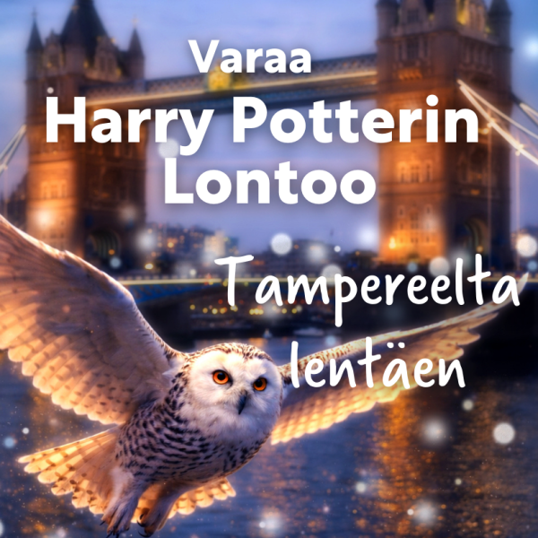 Matka Harry Potterin Lontooseen, Tampereelta lentäen