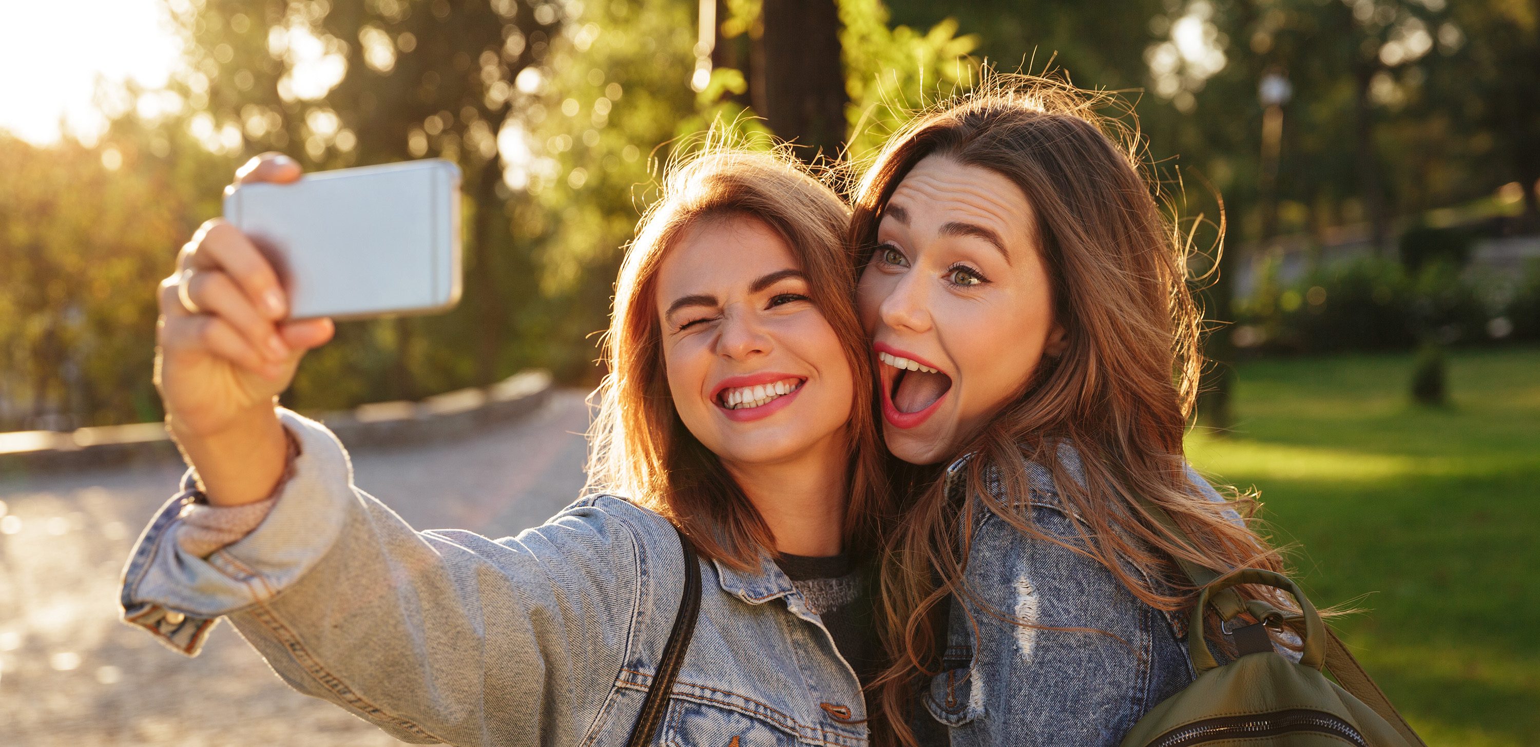 Syksy, nuoret, selfie