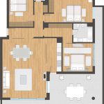 Kolmen makuuhuoneen huoneisto