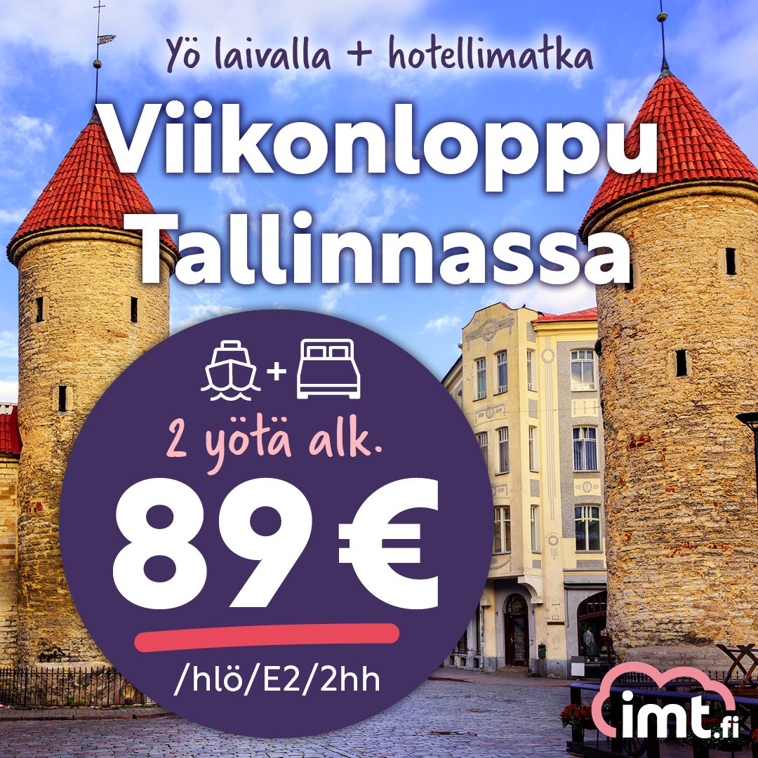 Viikonloppu Tallinnassa alk. 89 €