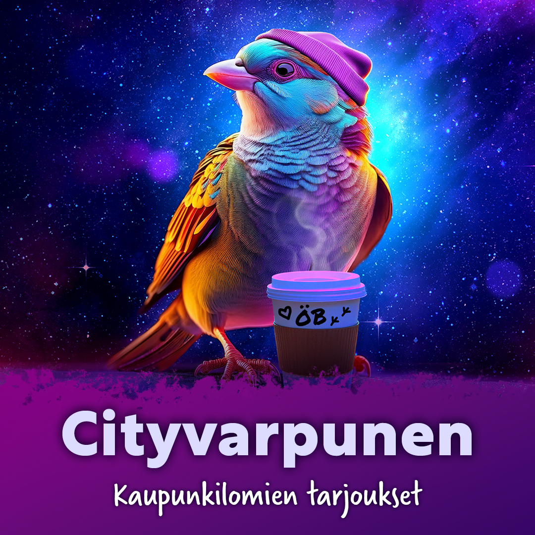 Neliö Öörli Böörd Cityvarpunen - Kaupunkilomien tarjoukset