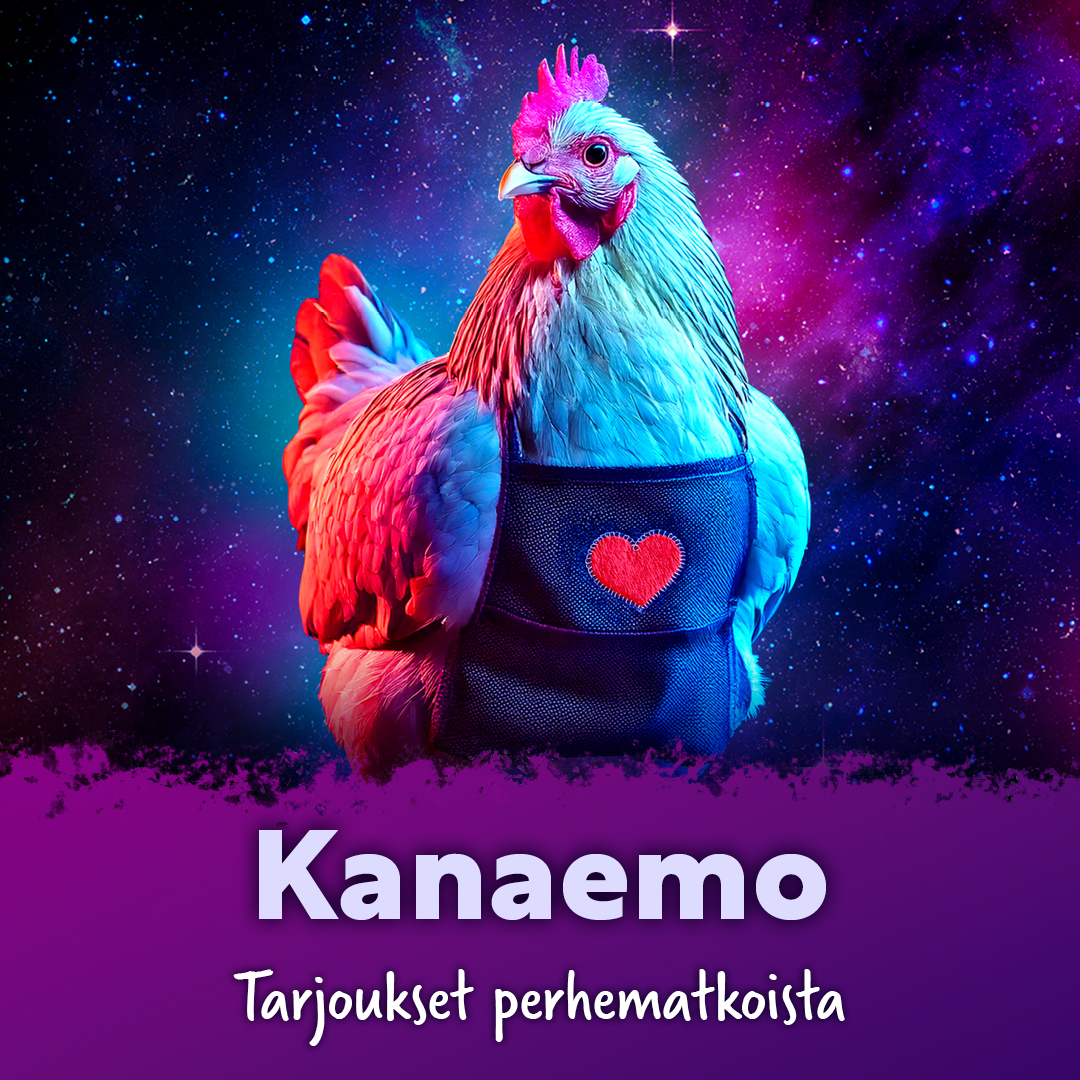 Neliö Öörli Böörd Kanaemo - Perhematkojen tarjoukset