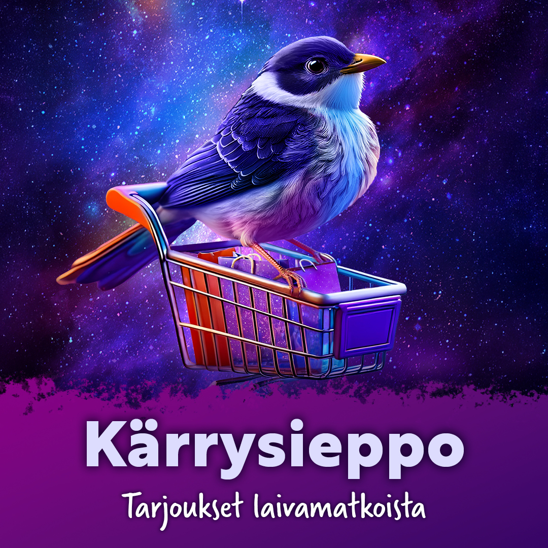 Neliö Öörli Böörd Kärrysieppo - Laivamatkojen tarjoukset