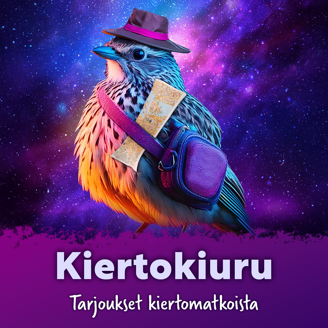 Neliö Öörli Böörd Kiertokiuru - Kiertomatkojen tarjoukset