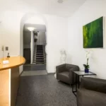 Sveitsi, Lugano. Hotel Zurigo Downtown vastaanottotilat