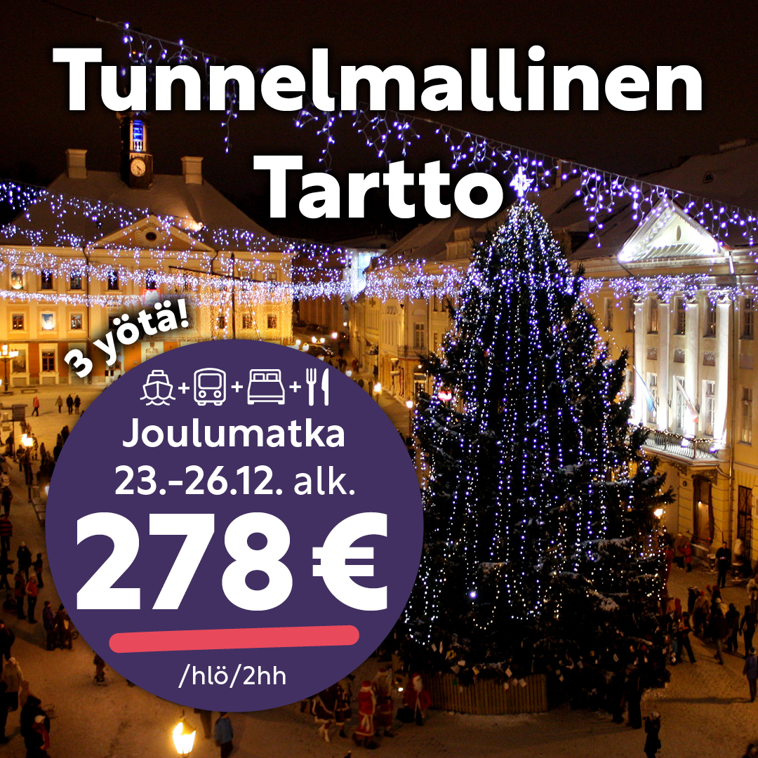 Tarton joulumatka 2025, tarjous