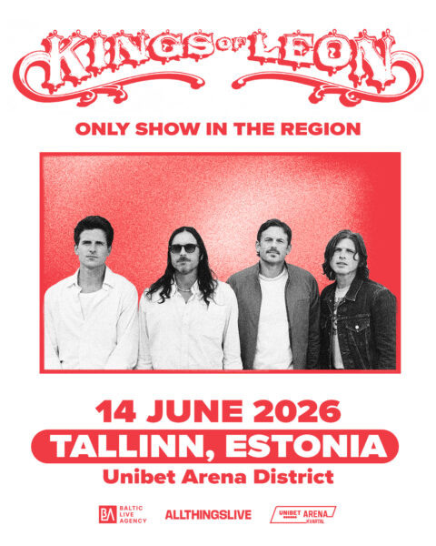 Kings of Leon keikkamatka Tallinnaan 14.6.2026