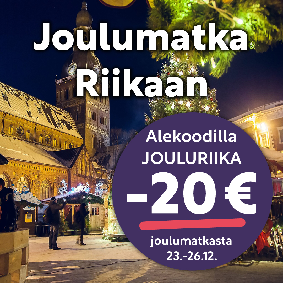 Riika, joulumatka -20 €