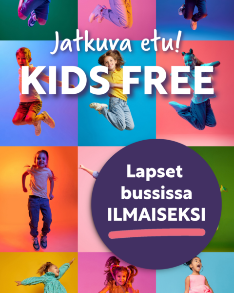Lapset ilmaiseksi bussissa