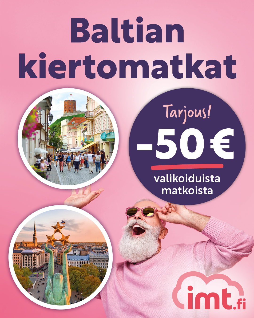 Baltian kiertomatkoja -50 €