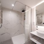 Esimerkkikuva Perhehuoneen kylpyhuoneesta