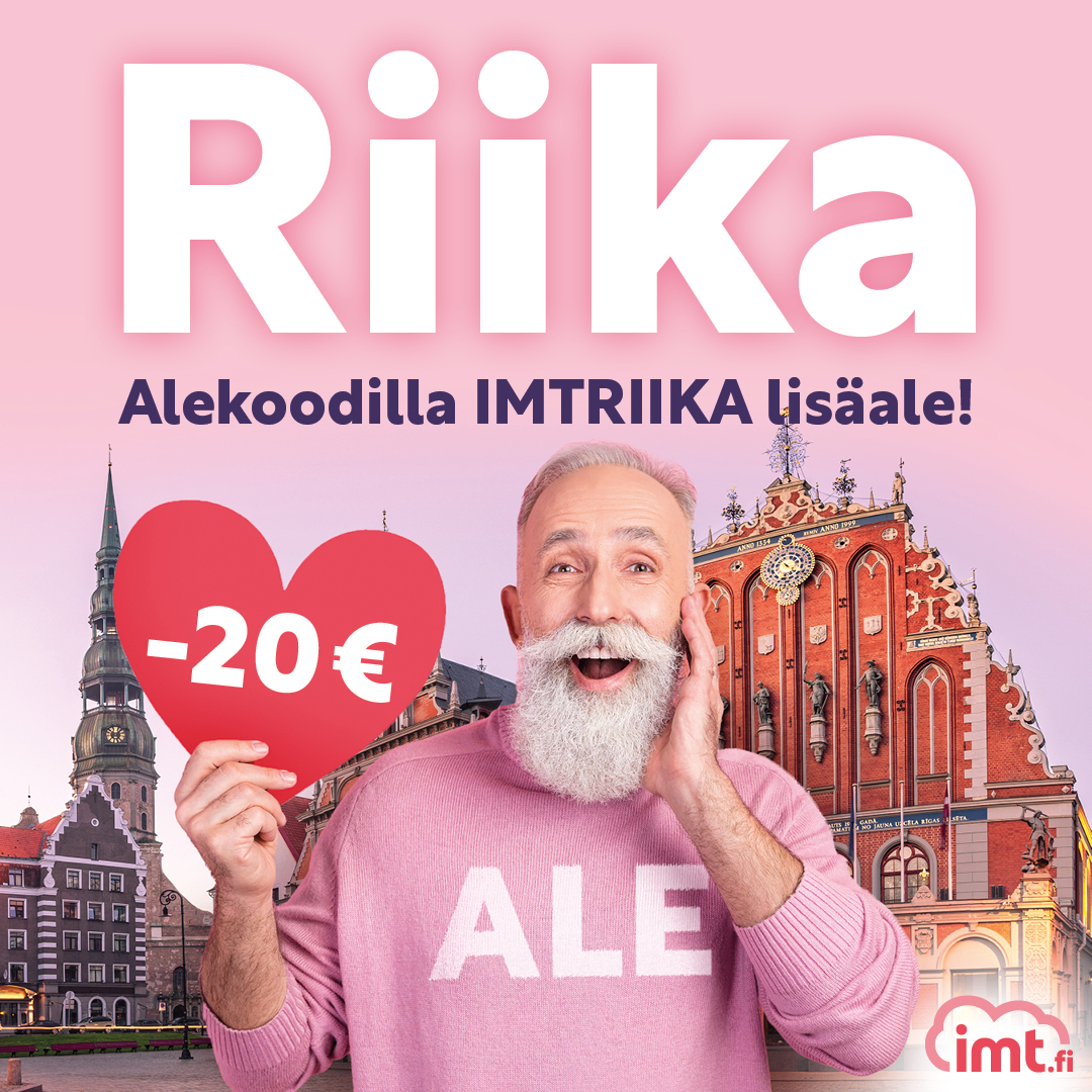 Riian hotellimatka -20€ /varaus