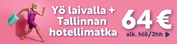 Tarjous 1 yö laivalla + Tallinnan hotellimajoitus