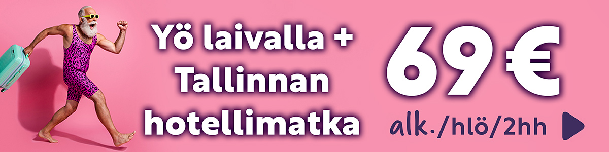 Tarjous 1 yö laivalla + Tallinnan hotellimajoitus